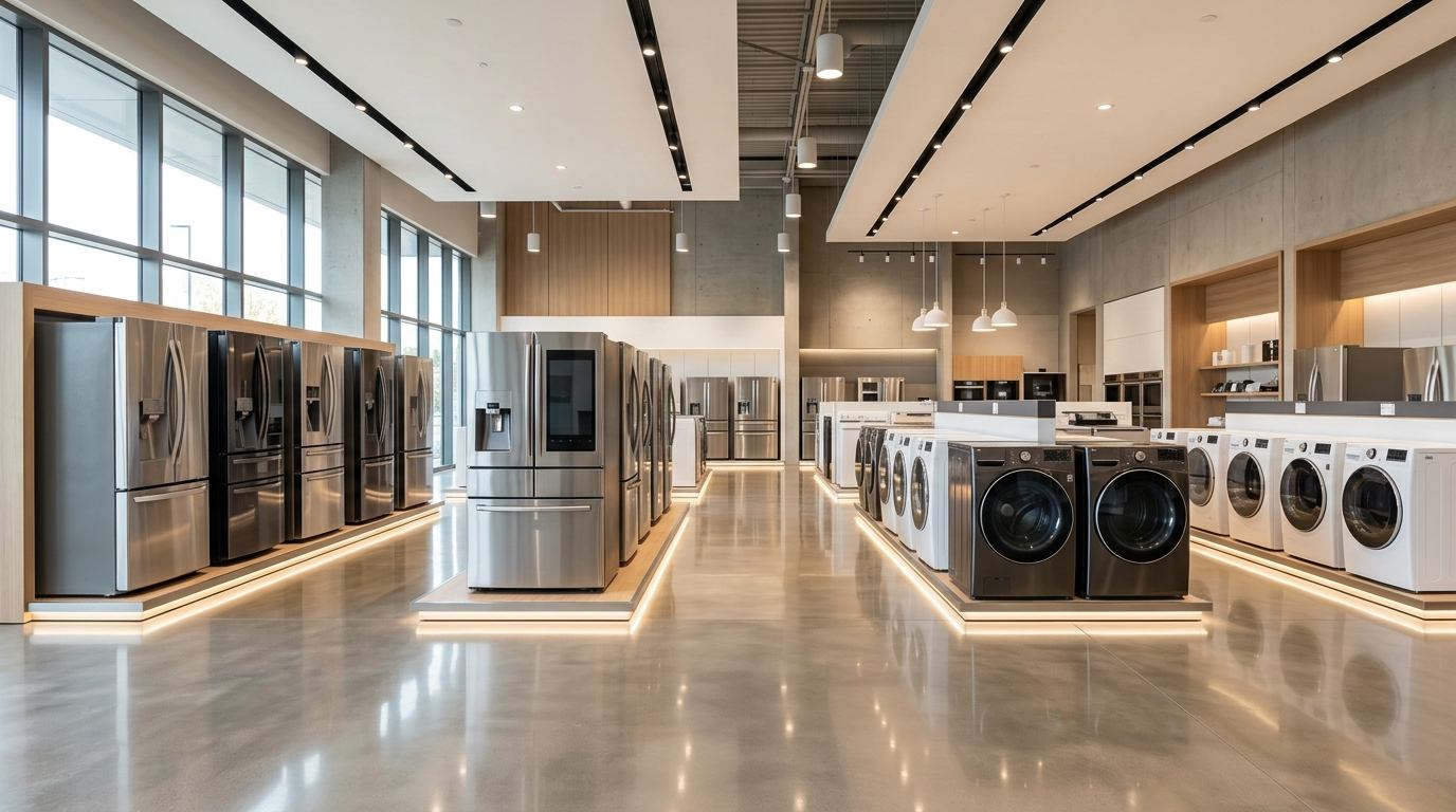 Home appliance showroom display